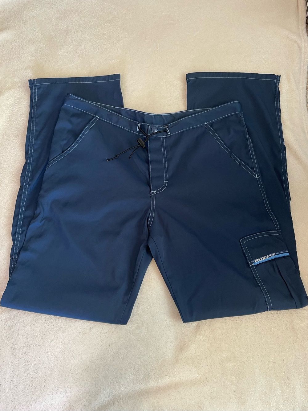 Vintage 90s y2k Roxy Nylon Cargo Pocket Pants